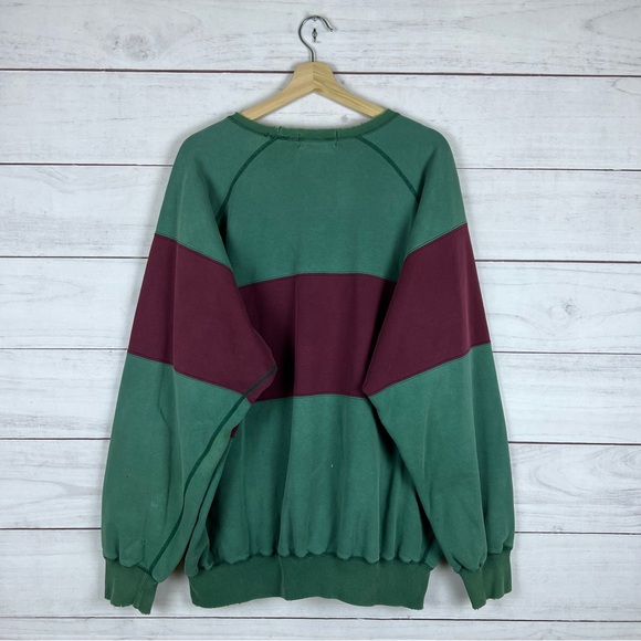 Vintage 1990s Ralph Lauren Distressed Pullover Sweatshirt XL - Picture 2 of 11